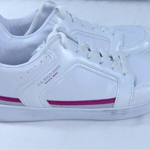 U S Polo ASSN. White Faux Leather Shoes 9‎ Men